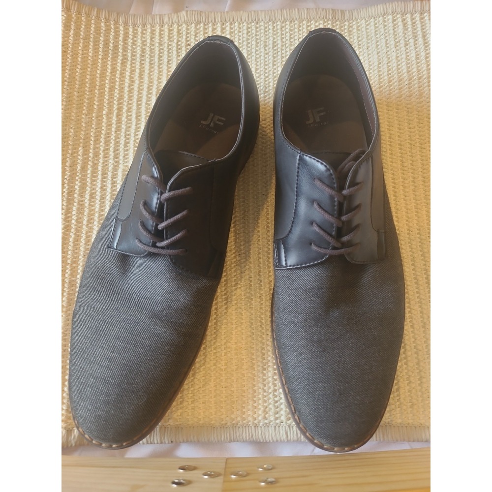 JF J.Ferrar Mens Marcus Lace-Up Oxford Black Casual Dress Shoe - US Mens Size 11